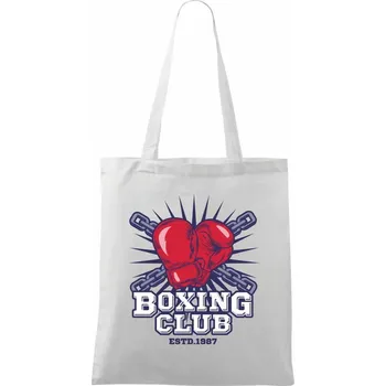 Boxing club chain - Taška bavlněná - 42 x 38 cm ( Bílá )