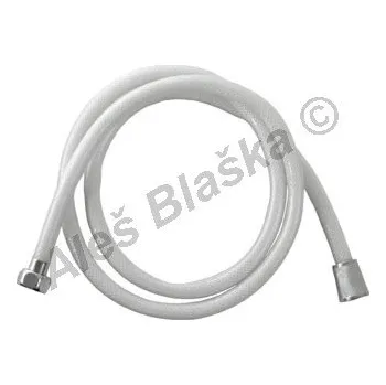 Sprchová hadice Sprchová hadice plastová obyč bílá (hadička ke sprše) - chrom, 150cm 296