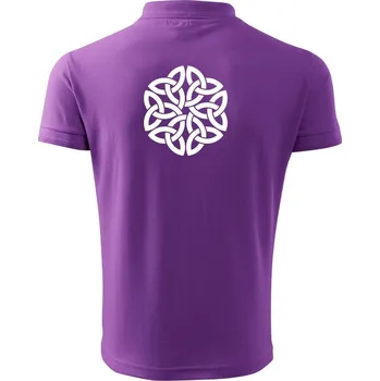 Pánská košile Keltský ornament - Polokošile pánská Pique Polo 203 - 4XL ( Fialová )
