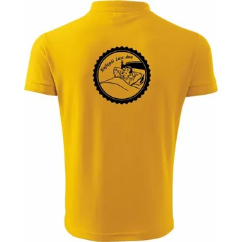 Pánská košile Nejlepší část dne - Polokošile pánská Pique Polo 203 - 4XL ( Žlutá )