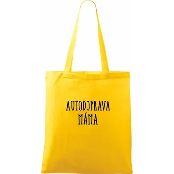Autodoprava máma - Taška bavlněná - 42 x 38 cm ( Žlutá )