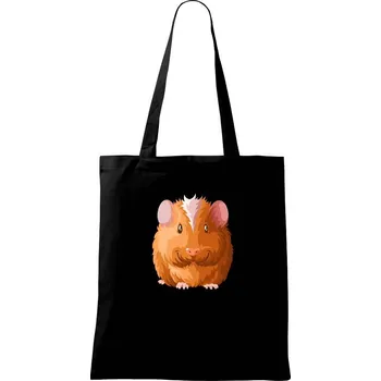 Morče - kreslené zepředu - Taška bavlněná - 42 x 38 cm ( Černá )