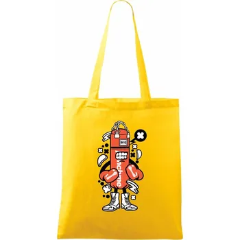 Boxák - Taška bavlněná - 42 x 38 cm ( Žlutá )