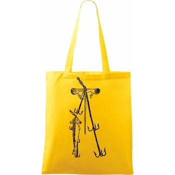 Kreslené trojháčky - Taška bavlněná - 42 x 38 cm ( Žlutá )