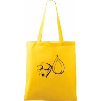 Boxerská hruška - Taška bavlněná - 42 x 38 cm ( Žlutá )