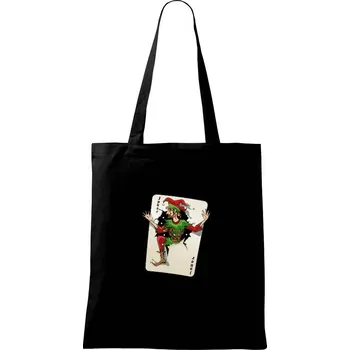 Nákupní taška Karta Joker - Taška bavlněná - 42 x 38 cm ( Černá )