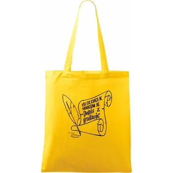 Dopis z Bradavic - Taška bavlněná - 42 x 38 cm ( Žlutá )