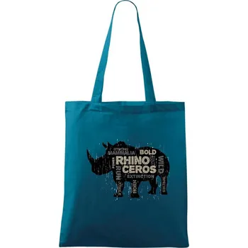 Rhino power - Taška bavlněná - 42 x 38 cm ( Petrolejová )