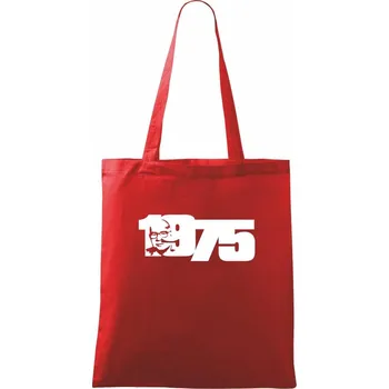 Nákupní taška Husákovo dítě - 1975 - Taška bavlněná - 42 x 38 cm ( Červená )