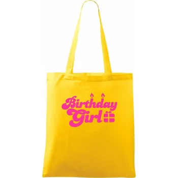 Birthday girl - Taška bavlněná - 42 x 38 cm ( Žlutá )