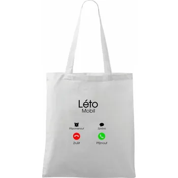 Léto volá - Taška bavlněná - 42 x 38 cm ( Bílá )