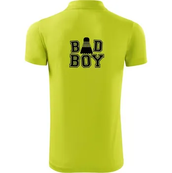 Pánská košile Badminton Bad Boy - Polokošile Victory sportovní (dresovina) - 2XL ( Limetková )