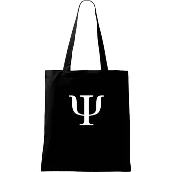 Nákupní taška Psychologie znak - Taška bavlněná - 42 x 38 cm ( Černá )