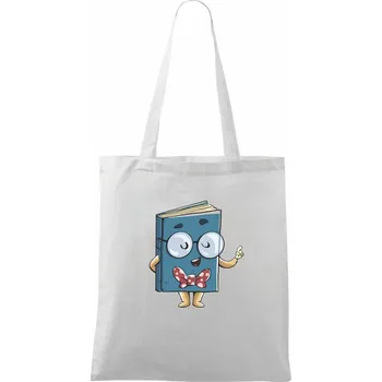 Vášnivý čtenář - Taška bavlněná - 42 x 38 cm ( Bílá )