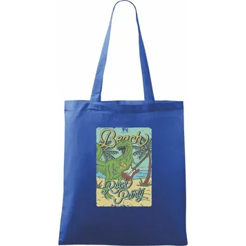 Nákupní taška Beach rock party - Taška bavlněná - 42 x 38 cm ( Královská modrá )