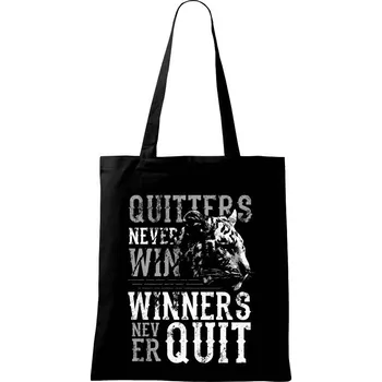 Tiger quitter - Taška bavlněná - 42 x 38 cm ( Černá )