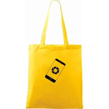 Mobil foto - Taška bavlněná - 42 x 38 cm ( Žlutá )