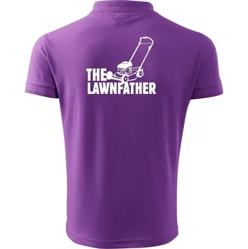 Pánská košile The Lawnfather - Polokošile pánská Pique Polo 203 - M ( Fialová )