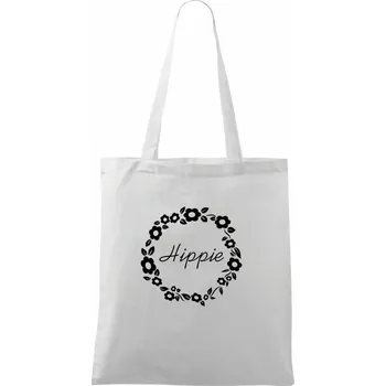Hippie - Taška bavlněná - 42 x 38 cm ( Bílá )