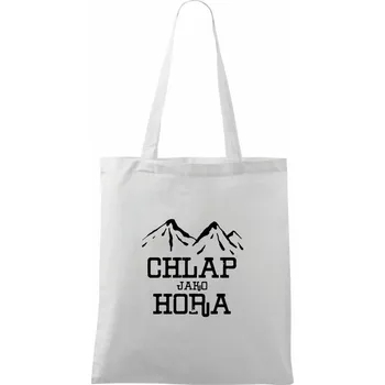 Chlap jako hora - Taška bavlněná - 42 x 38 cm ( Bílá )