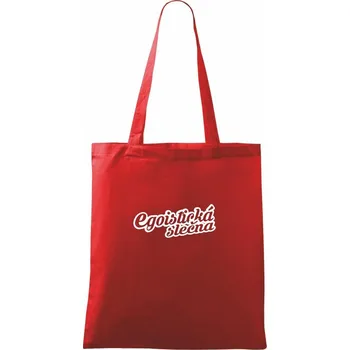 Nákupní taška Egoistická slečna - Taška bavlněná - 42 x 38 cm ( Červená )