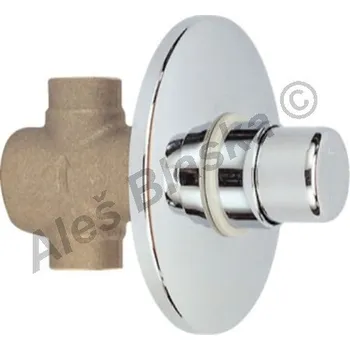 Splachovací tlačítko RIVER SPA - Itálie | RIVER MAGIC R 737 Časový tlačítkový splachovač pro pisoáry podomítkový R737