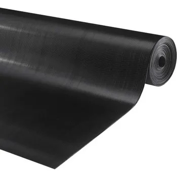 Rohožka Černá průmyslová protiskluzová podlahová guma FLOMA Alfa - 10 m x 120 cm x 0,3 cm