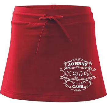 Dámská sukně Johnny nemá cash - Sportovní sukně - two in one - M ( Červená )
