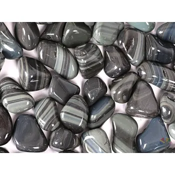 Přírodní kámen Magieprirody.cz Tromlovaný kámen Obsidián platinový XL velikost 25 - 40 mm - USA #288 Množství: 500g