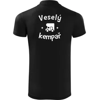 Pánská košile Veselý kempař - Polokošile Victory sportovní (dresovina) - L ( Černá )