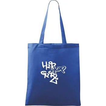 Hip hop girl - Taška bavlněná - 42 x 38 cm ( Královská modrá )