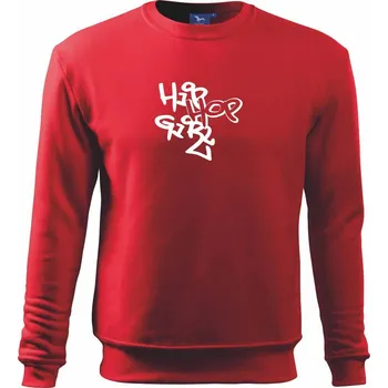 Chlapecká mikina Hip hop girl - Mikina Essential dětská - 146 cm/10 let ( Červená )