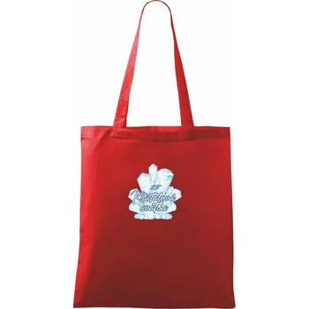 Nákupní taška Křišťálová svatba 15 - Taška bavlněná - 42 x 38 cm ( Červená )