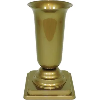 Váza Váza 15x15x27cm ZLATÁ zátěžová