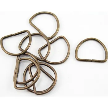 Polokroužek - staro mosazná - průvlek 2,5 cm