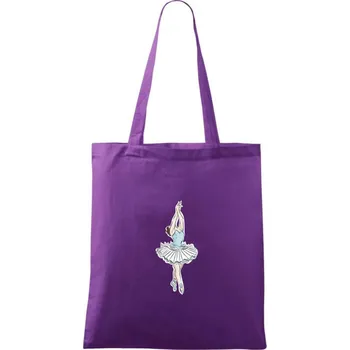Krásná baletka - Taška bavlněná - 42 x 38 cm ( Fialová )