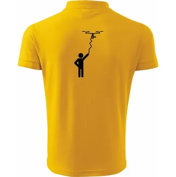 Pánská košile Dron na kabelu - Polokošile pánská Pique Polo 203 - S ( Žlutá )