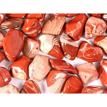 Drahý kámen Magieprirody.cz Tromlovaný kámen Jaspis Kytičkový L velikost 25 - 35 mm - Brazílie #248 Množství: 1ks