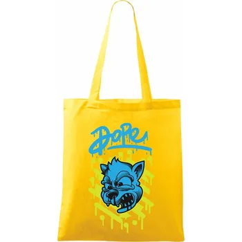 Sjetá kočka - Taška bavlněná - 42 x 38 cm ( Žlutá )