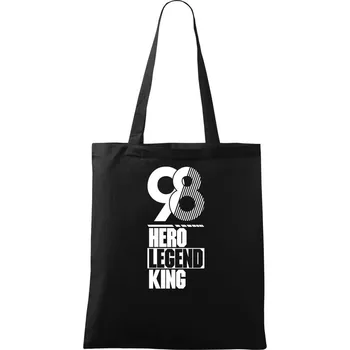 Hero, Legend, King x Queen 1998 - Taška bavlněná - 42 x 38 cm ( Černá )