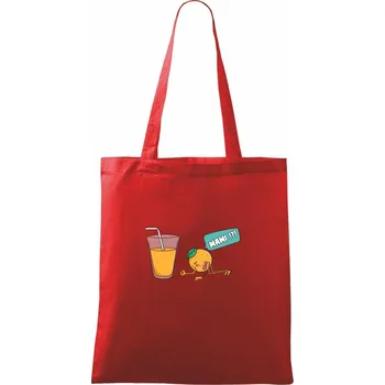 Pomeranč juice - Taška bavlněná - 42 x 38 cm ( Červená )