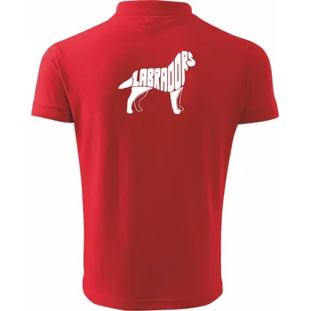 Pánská košile Labrador - Polokošile pánská Pique Polo 203 - M ( Červená )