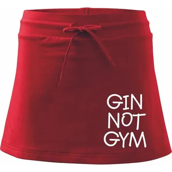 Dámská sukně Gin not Gym - Sportovní sukně - two in one - M ( Červená )