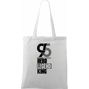 Hero, Legend, King x Queen 1995 - Taška bavlněná - 42 x 38 cm ( Bílá )