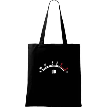 dB měřič - Taška bavlněná - 42 x 38 cm ( Černá )