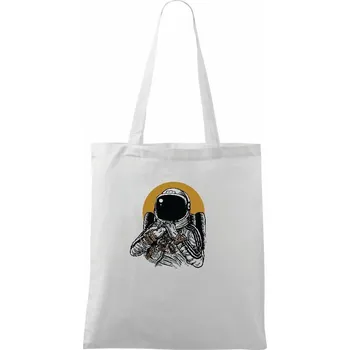 Space Dee Jay - Taška bavlněná - 42 x 38 cm ( Bílá )