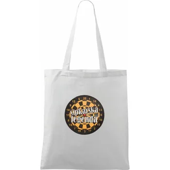 Nákupní taška Šipkařská legenda - Taška bavlněná - 42 x 38 cm ( Bílá )
