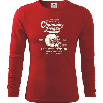 Dětská móda Champion League - Triko dětské Long Sleeve - 146 cm/10 let ( Červená )