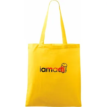I am a DJ - Taška bavlněná - 42 x 38 cm ( Žlutá )