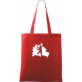 Nákupní taška Berlín Erb - Taška bavlněná - 42 x 38 cm ( Červená )